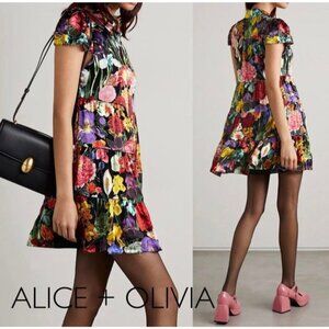 Alice + Olivia Meeko Botanical Garden Mini Dress 2